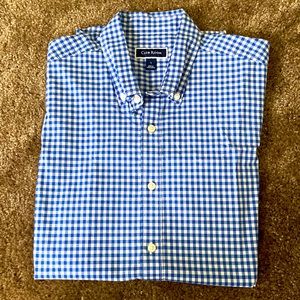 Mens Short Sleeve Dress Shirt